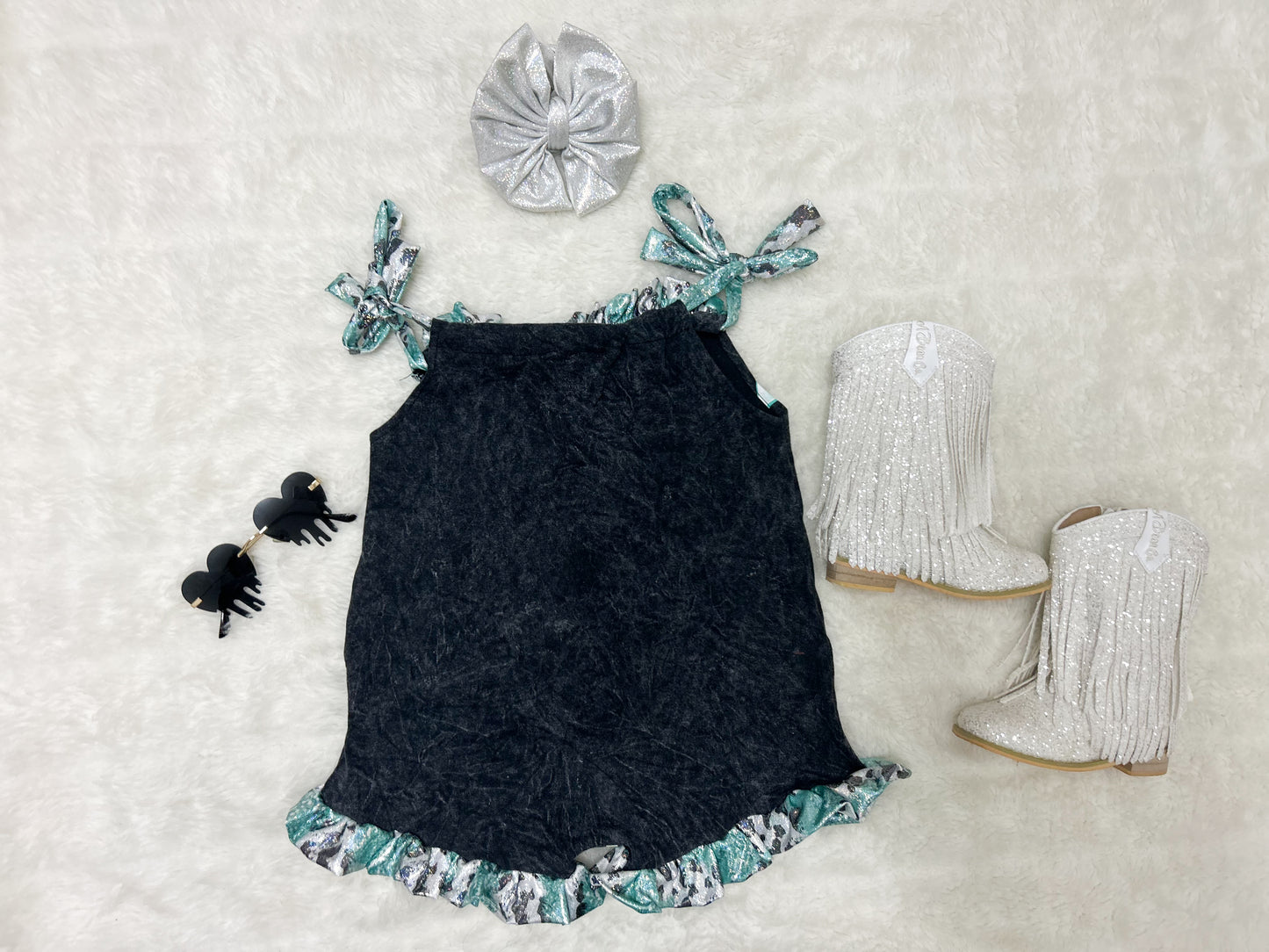 I Wanna Dance Ruffle Romper