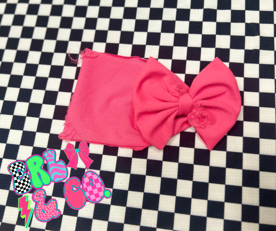 Pink Shredded Bow