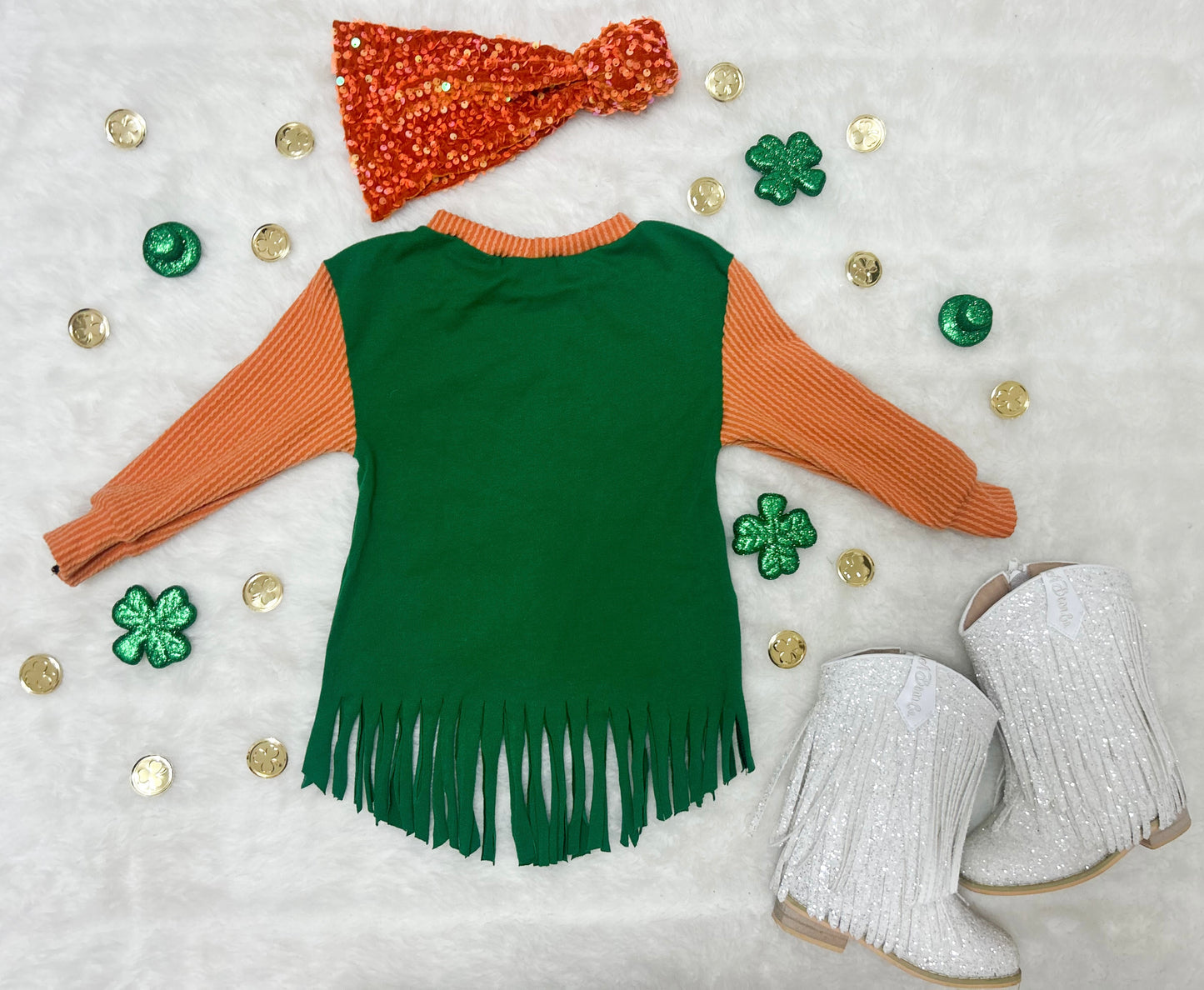 Lucky Charm Fringe Tee Dress