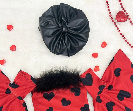 Pleather Bow