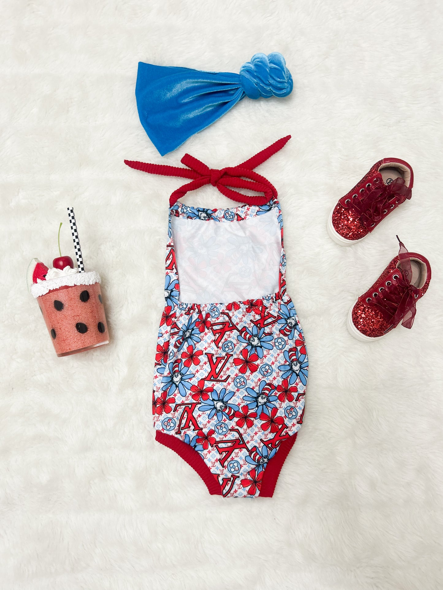 Storytime Sass Halter Romper