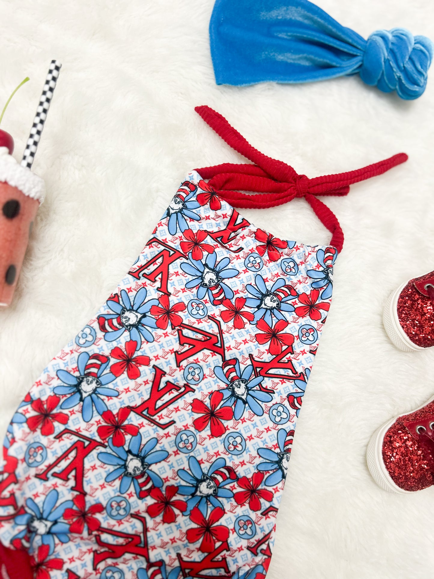 Storytime Sass Halter Romper