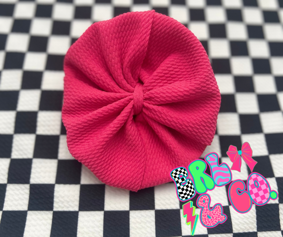 Hot Pink Bullet Bow