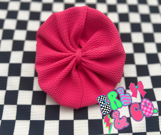 Hot Pink Bullet Bow