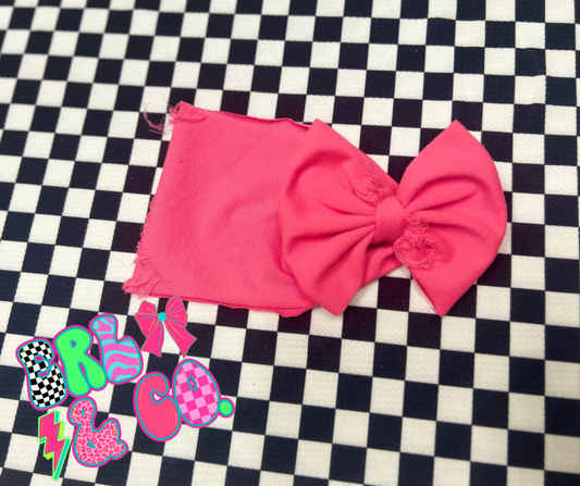Pink Shredded Bow