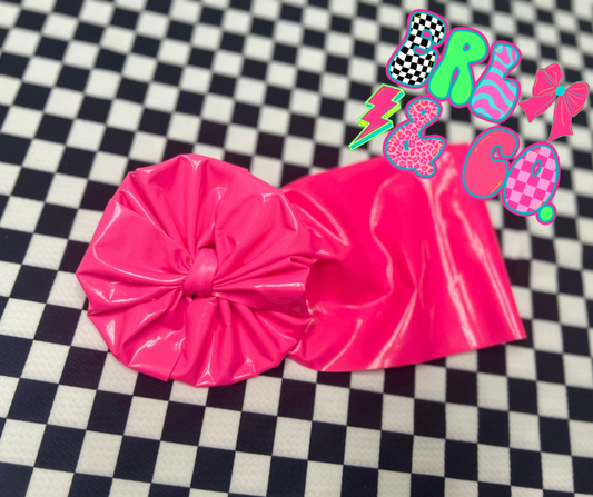 Pink Plastic Bow